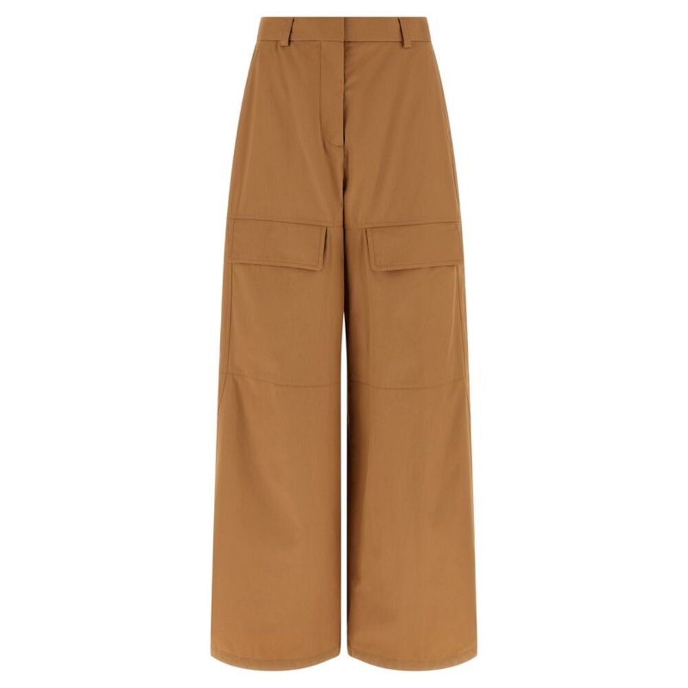 Stella McCartney Beige Cotton Cargo Women's Pants